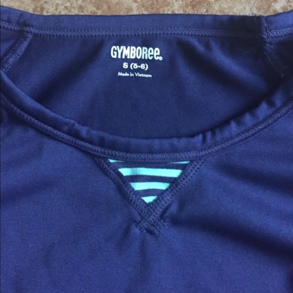 Gymboree S blue color‎ block layered look water resistant swim vacation top